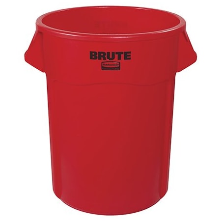 Rubbermaid Rubbermaid Brute Trash Can - 55 Gallon, Red BUY00030825